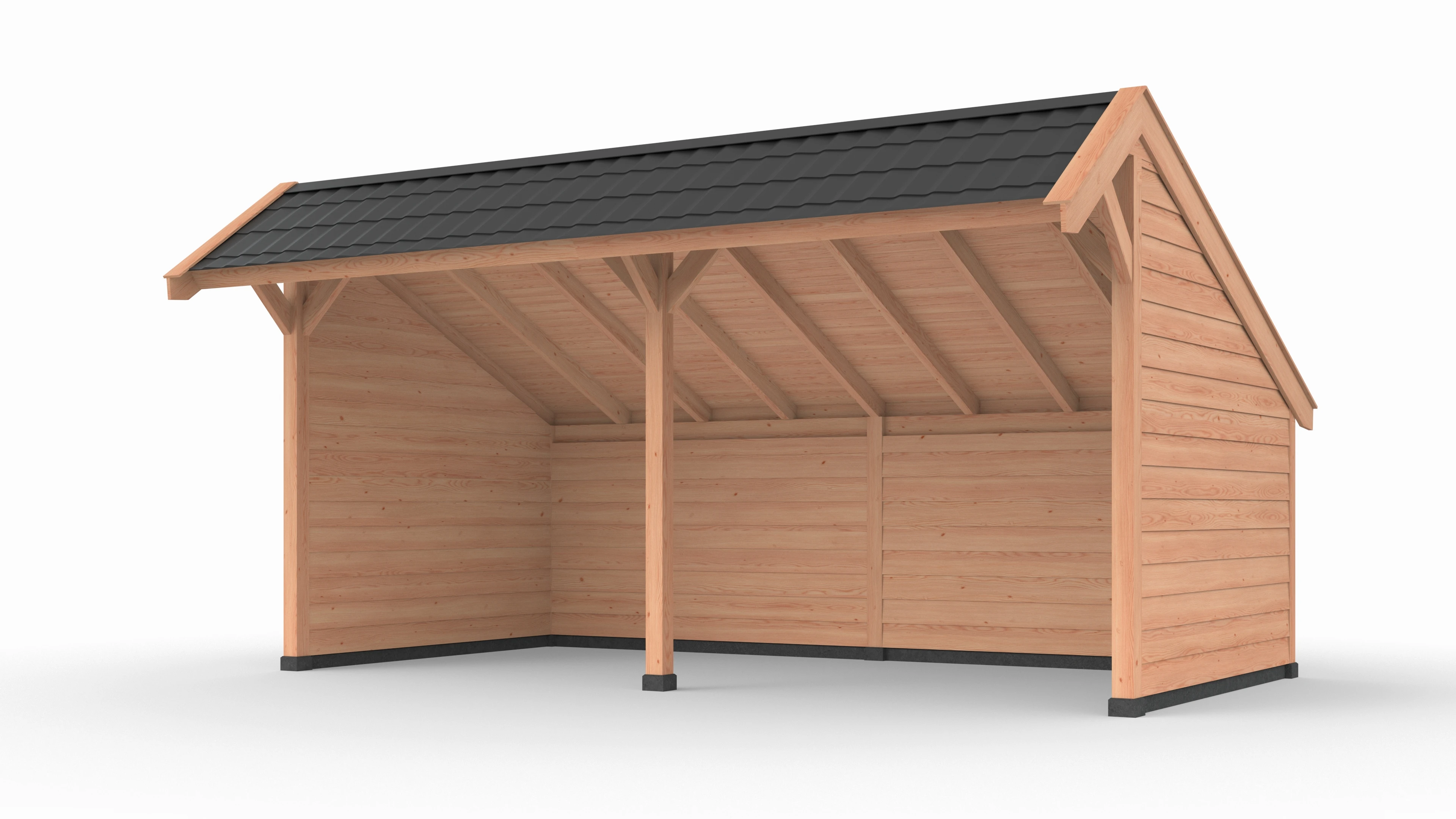 Douglas DIY kapschuur, 600 x 300, met achterwand en twee zijwanden, Westwood - Afbeelding 1